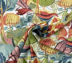 P KAUFMANN FAIRY MEADOW CARNAVAL ABSTRACT TREES MULTIPURPOSE FABRIC BY YARD 54″W