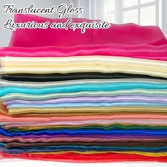 Sheer Organza Fabric by The Yard, 5.5 Yard x 60 Inch Wide Pale Blue Silk Orga…