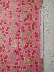 Pink Cherry Sunny Fruit Small Toss Springs Creative Products BTHY 18×44 Plisse