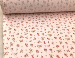 Double Brushed DTY Floral Spandex Stretch Apparel Fabric Soft Pink Yellow M315