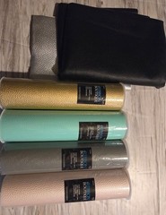 4 Rolls & 2 Sheets Faux Leather Bundle for Jewelry Making Earrings Bows Crafts