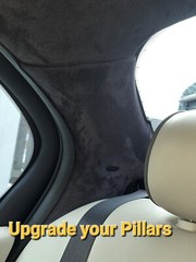 Charcoal Suede Headlining Stretch Spandex Material for Car Auto Headliner & Trim