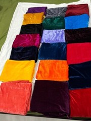 50 Mix Charm Pack Silk Velvet Squares Patchwork fabric Bundle Scraps Lot