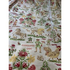Richloom Platinum Collection Fabric rare 8 yards wide toile de jouy European 55”