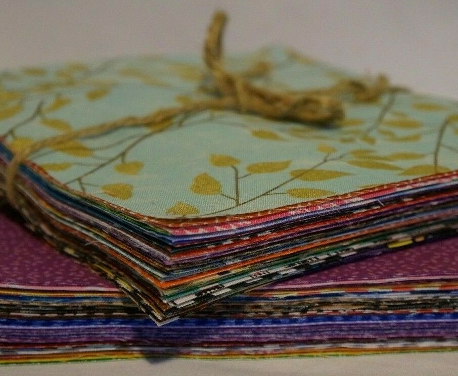 6 INCH QUILT SQUARES ~ PACK OF 46 SQUARES 100% Cotton Fabric (No Duplicates!)