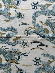 Kravet Couture Zen Dragon Designer Fabric Remnant 24″x34″