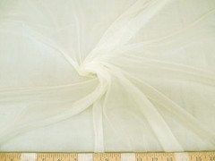 Discount Fabric nylon Tricot Ivory 15 denier Lustre SheerTM