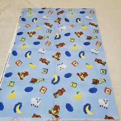 Timeless Treasures Baby Blue Bear Jenny Foltz Toni Kay Cotton Fabric 1.5 yards