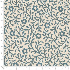 Bryant Indigo Floral Matelasse Woven Pattern Upholstery Fabric by the Yard