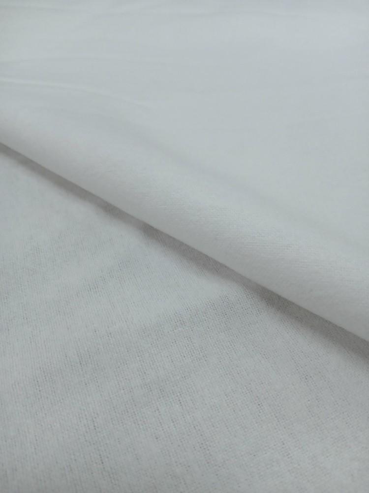 Flannel White Solid 58″ Wide Double Napped Flannel Fabric by the Yard (OF-0151)