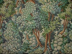 Woodland Forest Tree Tapestry Fabric Curtain Upholstery Cushion Soft Furnishing