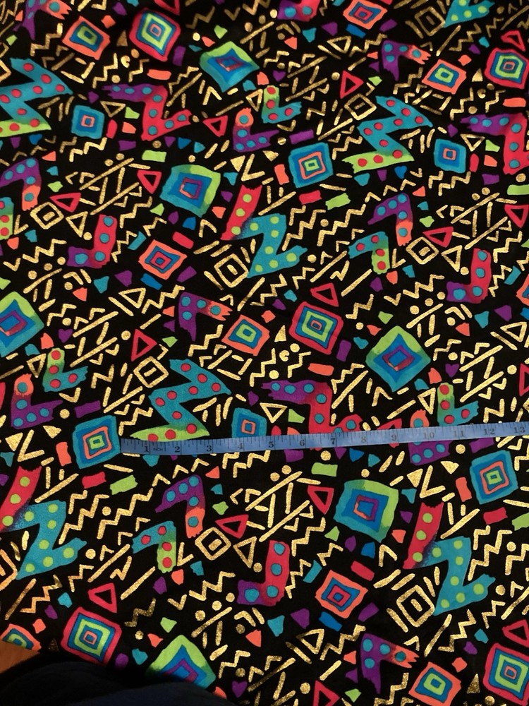 1.5 Yd x 68 Vintage 90’s Memphis Pattern Spandex Stretch Fabric