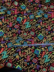 1.5 Yd x 68 Vintage 90’s Memphis Pattern Spandex Stretch Fabric