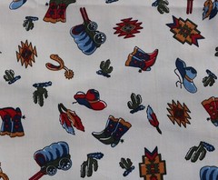 1.5 Yards Vintage Western Theme Fabric Marcus Brothers Textiles, Inc. 62″ Wide