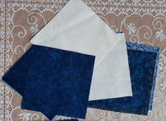 Lot of 65+ Fabric Pieces Stash Builder Fat Quarters & Larger Pieces Blues