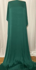 Luxurious Stretch Silk Broadcloth Emerald Green Fabric By The Yard 41-42″ Wide