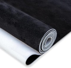 Black Auto Roof Fabric Suede Foam Backing 98×60 in Tube