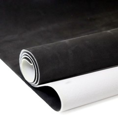 Suede Auto Headliner Fabric 54 L × 60 W with Foam Backing – Black Interior Repla