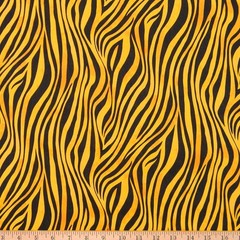 By 1/2 yard Black Yellow Zebra Animal Print Fabric 100% cotton Springs Creative
