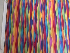 Fabric Colorful Wave Rainbow By Fabric Tradition 43X 38”330
