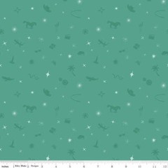 Route 66 Symbol Toss Sea Glass Cotton Fabric