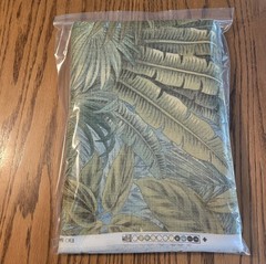 Tommy Bahama BAHAMIAN BREEZE Palms Outdoor Fabric 2 Yds X 55″ Blue Green READ