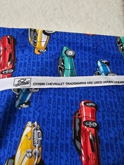 Vintage Lot 6.5 Yards Chevy Sewing Fabric Casual Button-Front Shirt Pattern 6308