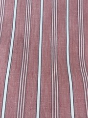 Pink & White Stripe Fabric 13 Yards 44″ Wide Shirting Polyester Blend Directiona