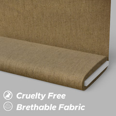 Unstitched Khaki 14 OZ Denim Fabric | 98% Cotton, 2% Lycra | 310 GSM | 150 cm