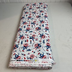 Marvel Captain America Patriotic Red White Blue Fabric 44″ x 7.5 Yards
