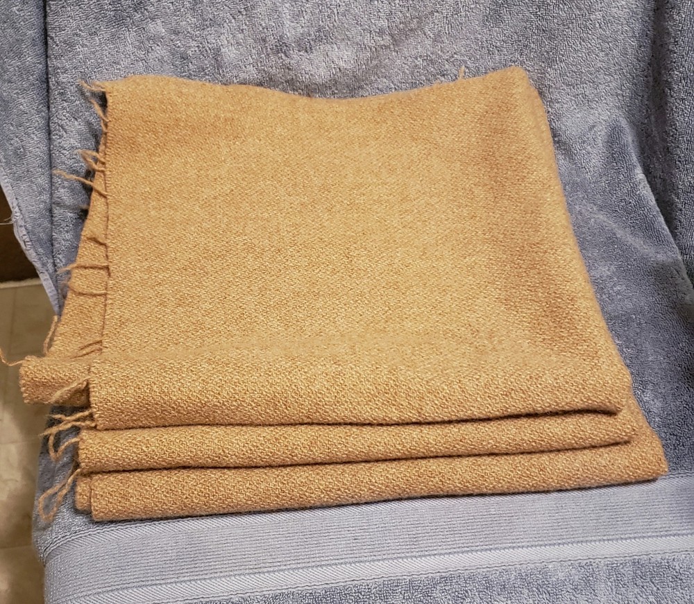 Pendleton Medium Weight Wool Fabric Remnants Lot Of 3 Pcs Beige