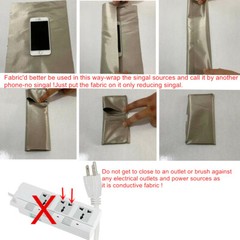 Anti oxidation Conductive Fabric EMF EMI RF Blocking Ripstop Earthing/Grounding