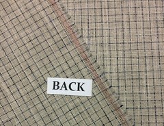 BALLARD DESIGNS BLAKE INDIGO BLUE FLAX TATTERSALL PLAID FABRIC BY THE YARD 54″W
