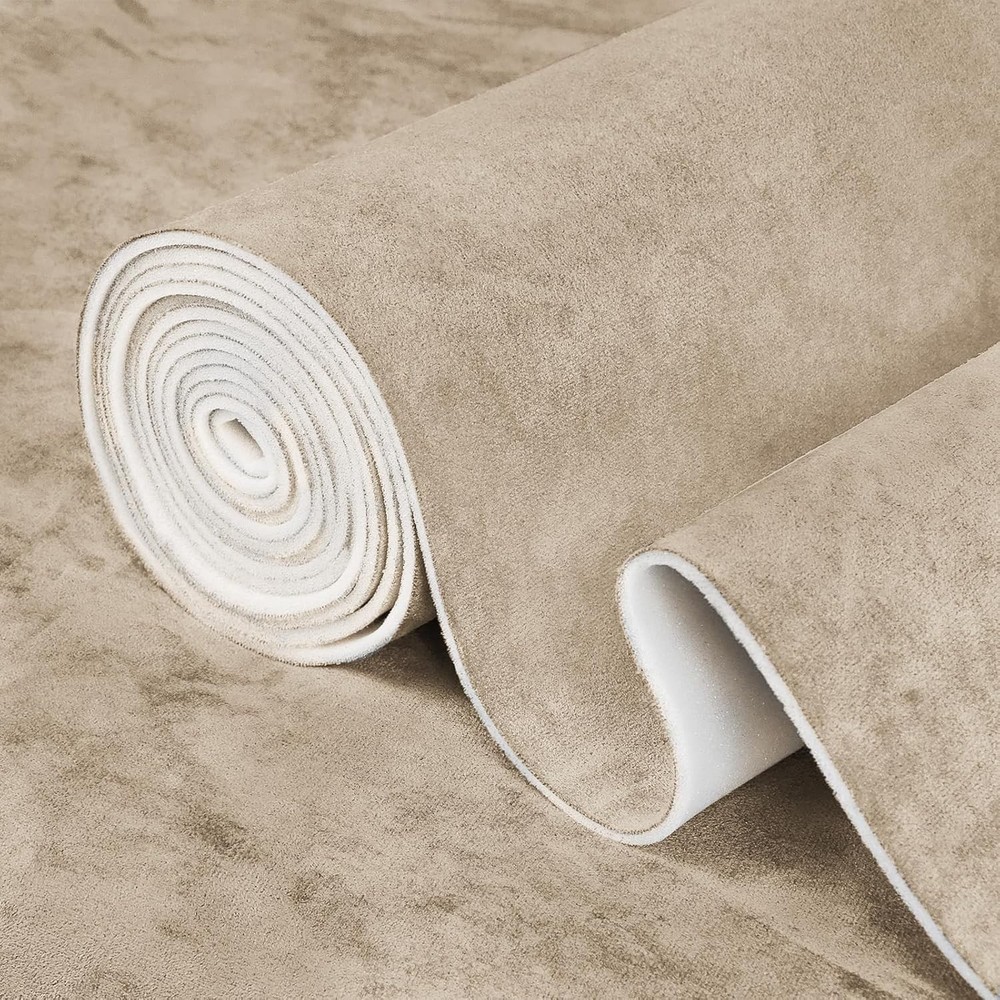 Suede Headliner 48″x60″ Foam Backing Car SUV Truck RV Boat Auto Roof Beige