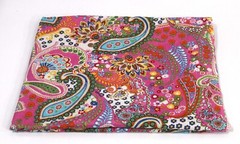 5 Yard Indian Pink Paisley Printed Cotton Fabric Beautiful Dressmaking Fabric US