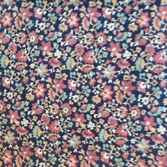 Mixed 10 Lot Cotton Fabrics Pieces Dark Tone Mostly Floral Prints 1 LB