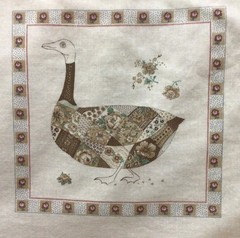 VTG Joan Kessler Cut & Sew Cotton Fabric 21″x 44.25″ Country Animals 8 Squares