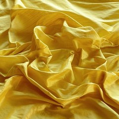 Lemon Yellow Dupioni Silk, 100% Silk Fabric, 44″ Wide, By The Yard (S-127)
