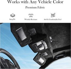 Black , 120″ L×60″ W Car Headliner Material, Tela para Tapizar Techo de Auto,.;;