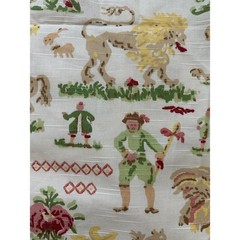 Richloom Platinum Collection Fabric rare 8 yards wide toile de jouy European 55”