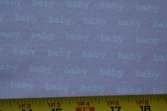 By 1/2 Yd, “baby” on Light-Pink Cotton Flannel, Jo-Ann, P1668