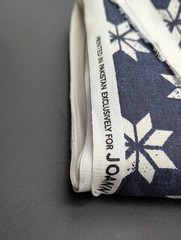 5.5 Yard Star on Navy Cotton Canvas Plain Weave Oeko-Tex 45in Joann Fabric