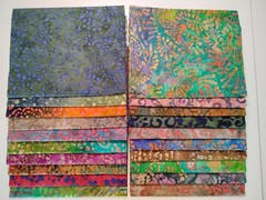 Lot of 20 Fat Quarters ~ Cotton Batik Quilt Fabric Bundle (#3)