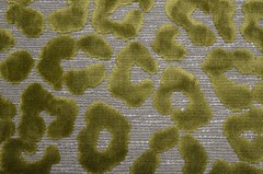Fat Cat Lime Green Cut Leopard Spot Velvet Swavelle Mill Creek Upholstery Fabric