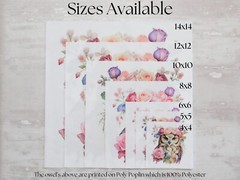 Bible Verse Philippians 4:13 Floral Fabric Panel Craft Sewing Quilt Block A492