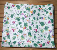 Pansies Hand Made Curtain Panel or Sewing Fabric 44″ x 50″ Unfinished