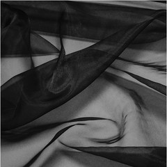 Multipurpose Black Sheer Organza Fabric – 1 Yard for Weddings and Special Events
