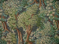 Woodland Forest Tree Tapestry Fabric Curtain Upholstery Cushion Soft Furnishing