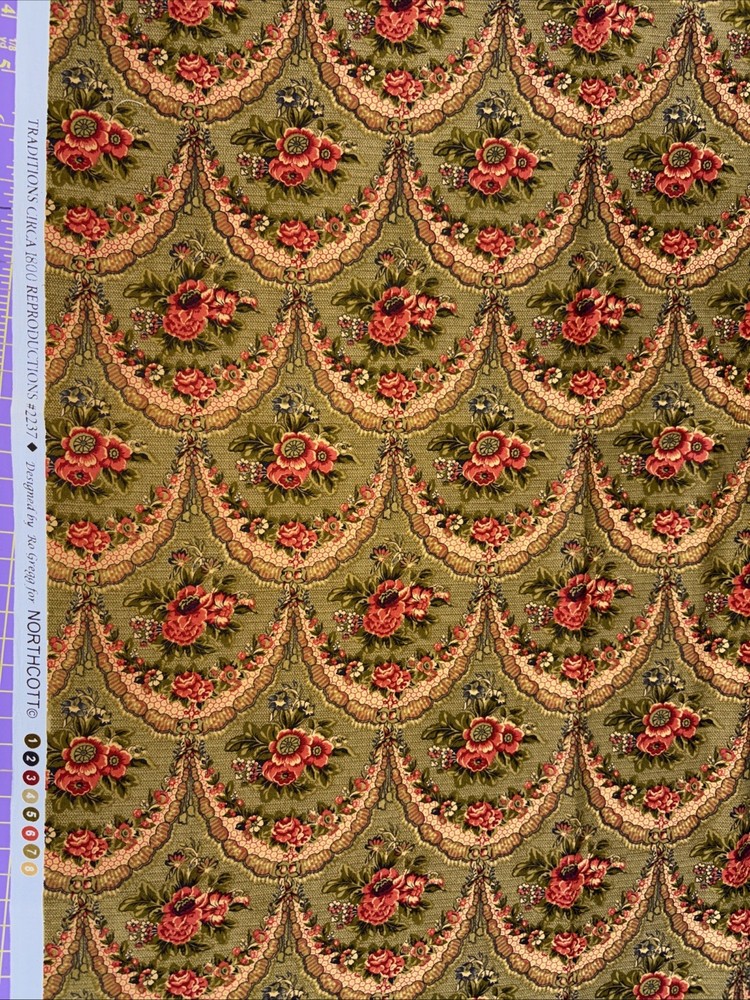 Traditions 1800s Reproductions Ro Gregg For Northcott 1 Yard Cotton Fabric (C3)