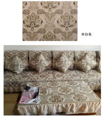 Thicken Chenille Pillow Cushion Case Upholstery Material Jacquard Sofa Fabric